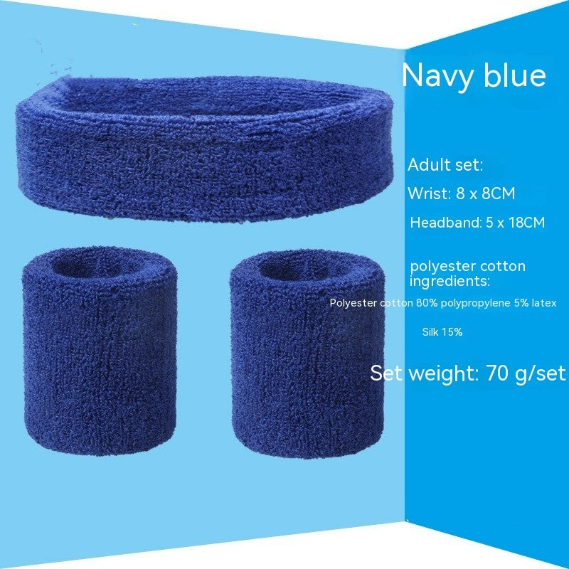 Sports Sweat-absorbent Wristband Headband Hairband Suit