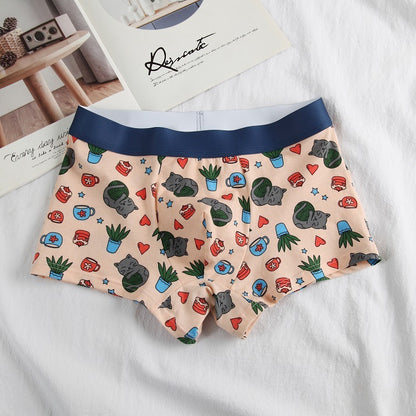 Men's boxer briefs breathable antibacterial four-corner men's pants