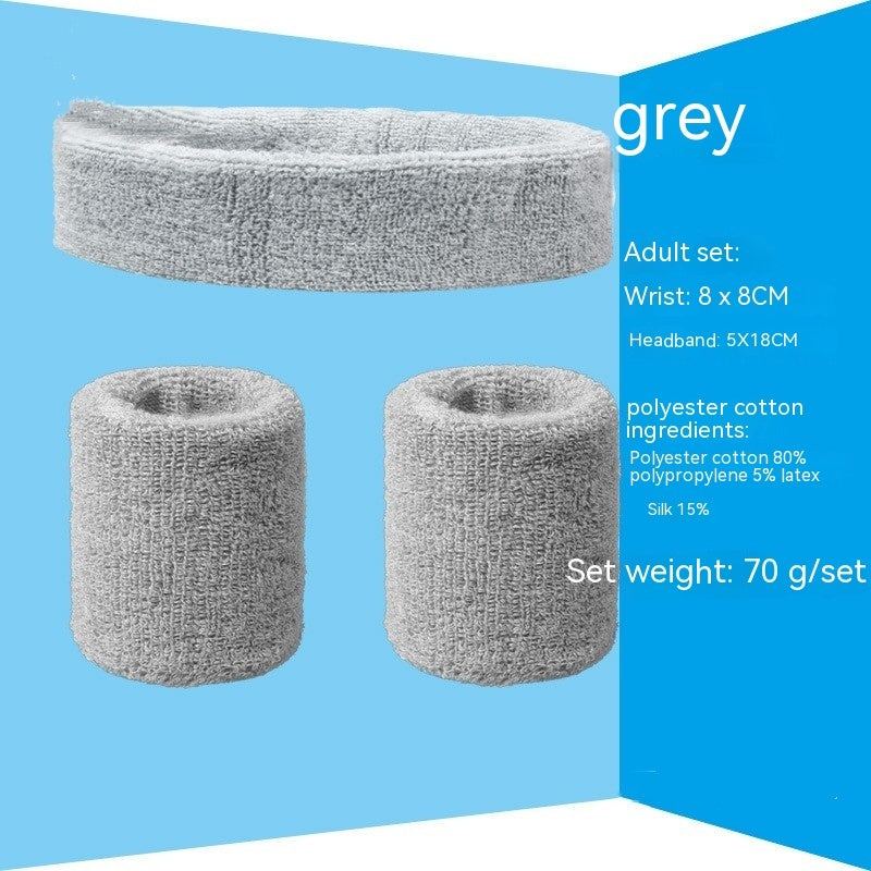 Sports Sweat-absorbent Wristband Headband Hairband Suit