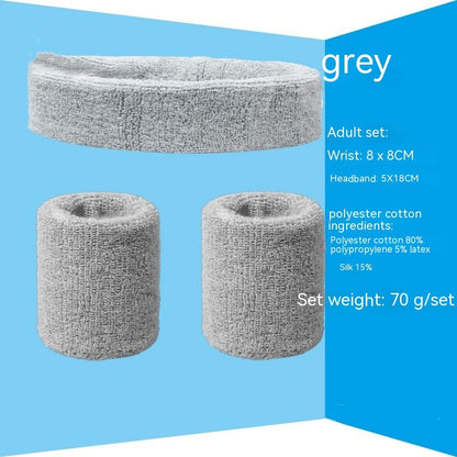 Sports Sweat-absorbent Wristband Headband Hairband Suit