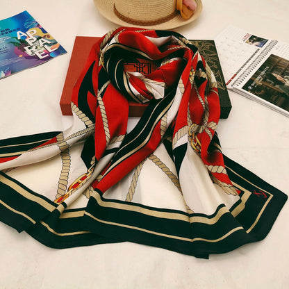 Women's Silk Scarf Shawl Sunscreen Scarf