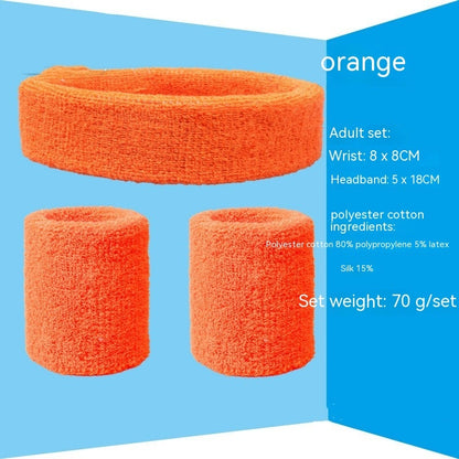 Sports Sweat-absorbent Wristband Headband Hairband Suit