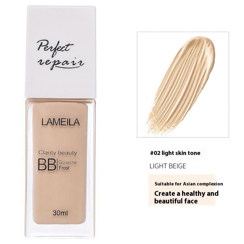 LaMeiLa Liquid Foundation Moisturizing Concealer Long-lasting Finishing Natural