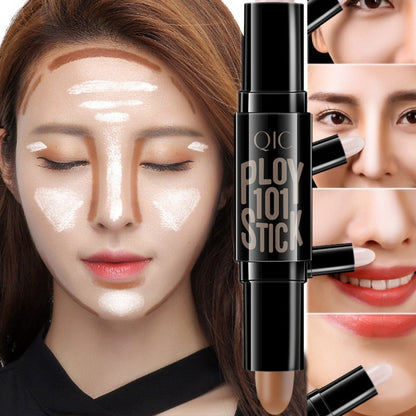 Long Lasting Fadeless Makeup Double-headed Highlight Concealer Contour Stick