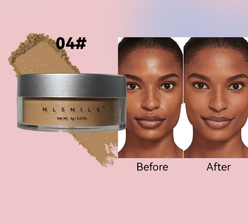 Pearlescent Face Powder Concealer Powder Waterproof Sweat-proof Oil Control