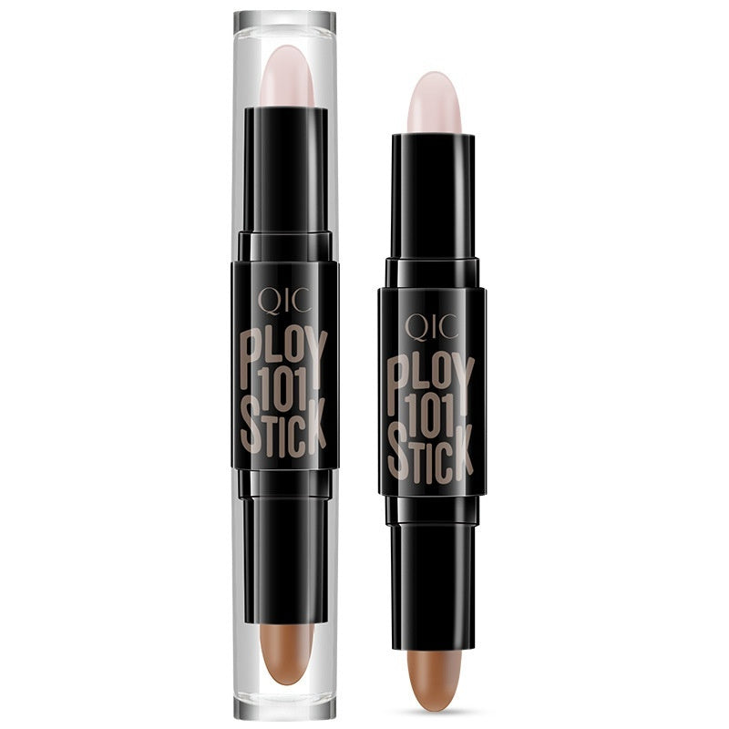 Long Lasting Fadeless Makeup Double-headed Highlight Concealer Contour Stick