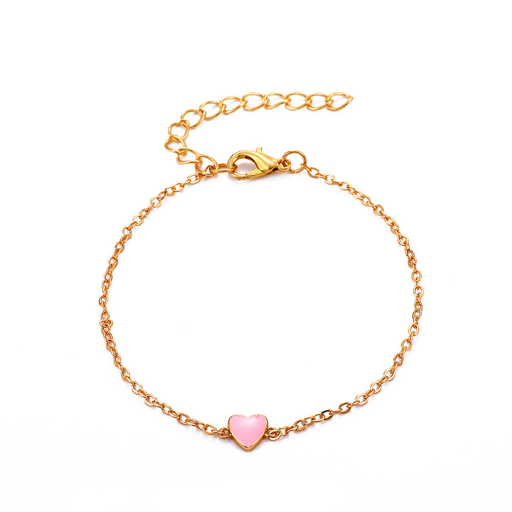 Niche Design Peach Heart Bracelet Valentine's Day Girlfriend Gift
