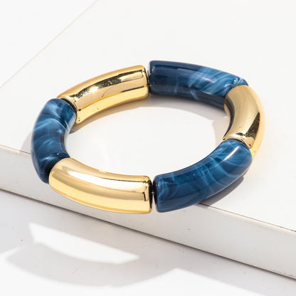 Fashion Bracelet Acrylic Gold Powder Plus Gold Ladies