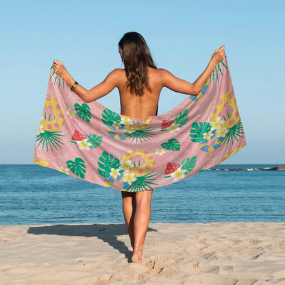 Creative Print Sunscreen Beach Towel Shawl
