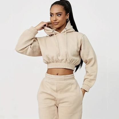 Hooded Trousers Suit