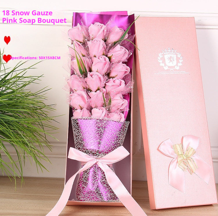 Creative And Practical Rose Soap Bouquet Gift Box
