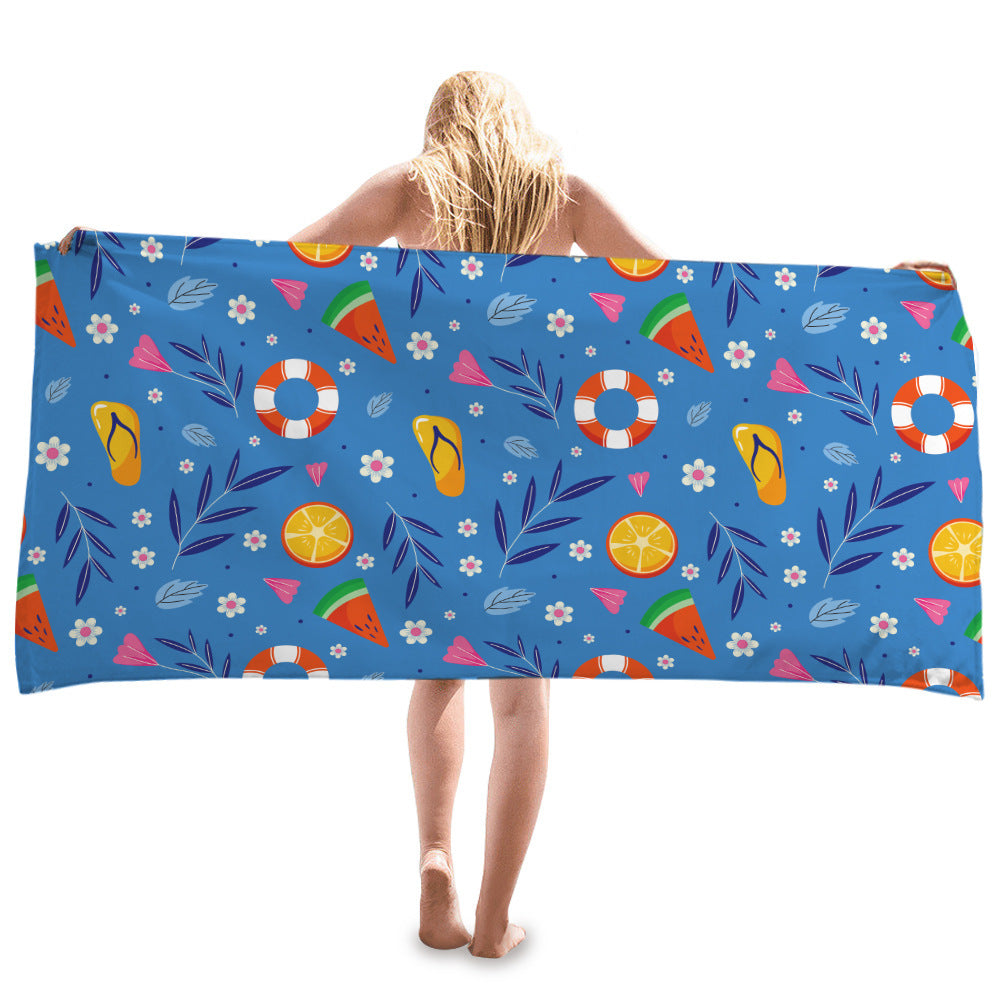Creative Print Sunscreen Beach Towel Shawl