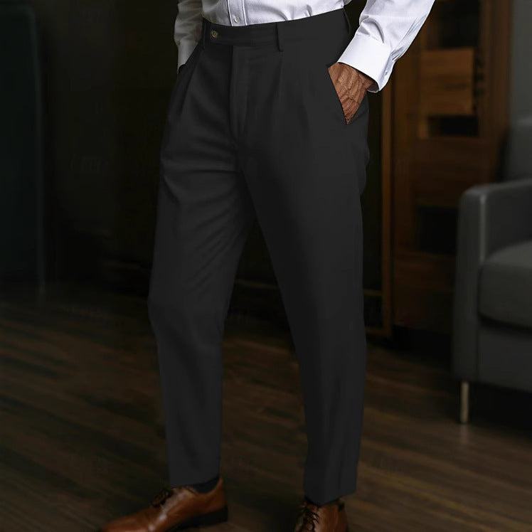 Men's Linen Pocket Flat Comfortable Breathable Trousers