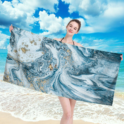 Microfiber Printed Beach Towel To Wipe Sweat