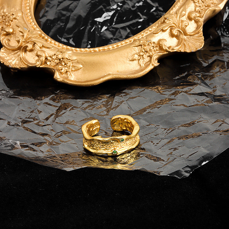 Niche Design Sense Light Luxury Zirconia Ring Women