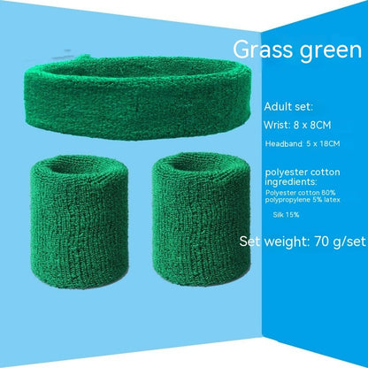 Sports Sweat-absorbent Wristband Headband Hairband Suit