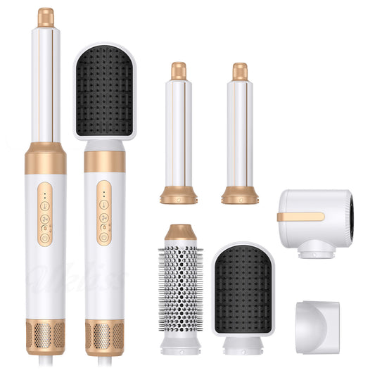 7-in-1 Hot Air Comb Multifunctional Anion Automatic Curler