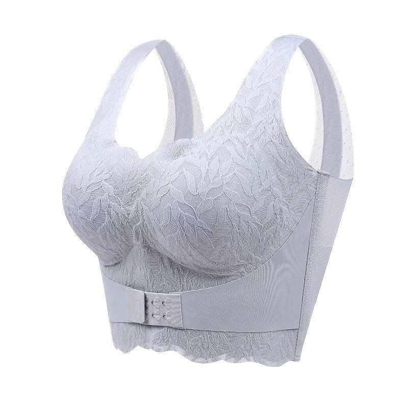 Gathered Without Trace Front Closure Underwired Bra