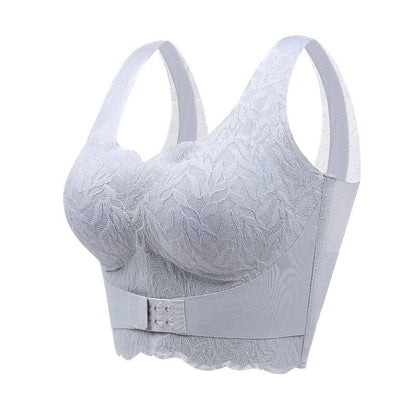 Gathered Without Trace Front Closure Underwired Bra