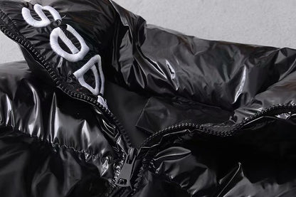 Women's Short Glossy Padded Down Jacket