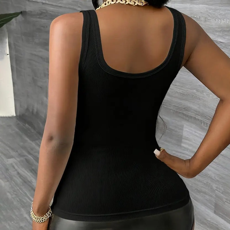 3-Pack Women's Ribbed Tank Tops Summer Sleeveless Slim Fit Basic Blouses