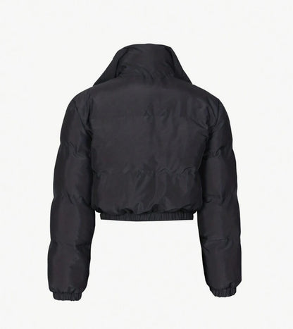 Women European & American Style Short Collar Zip-Up Warm Jacket