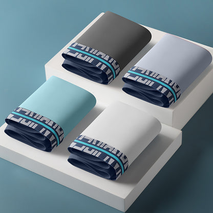 Ice Silk Men's Underwear Cotton Crotch Antibacterial Thin Breathable Loose