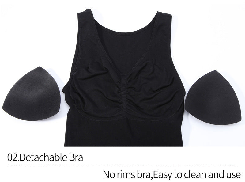 Underwired Padded Belly Contracting Sports Vest