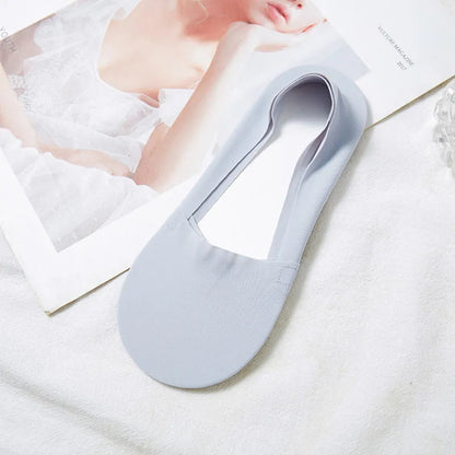 Ice Silk Socks Women's Boat Socks Summer Thin Cotton Bottom