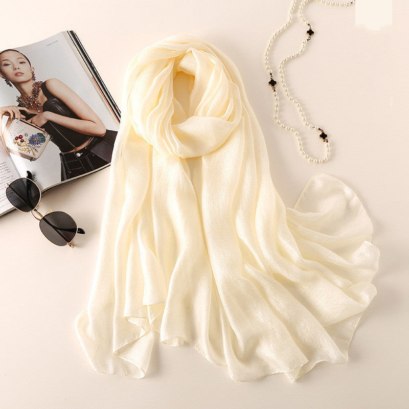 Fashion Beach Towel Sun Protection Shawl Silk Scarf Women