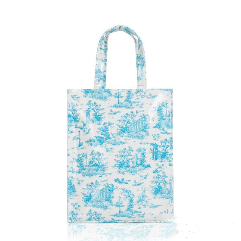 Simple Printed PVC Tote Bag Waterproof Large Capacity