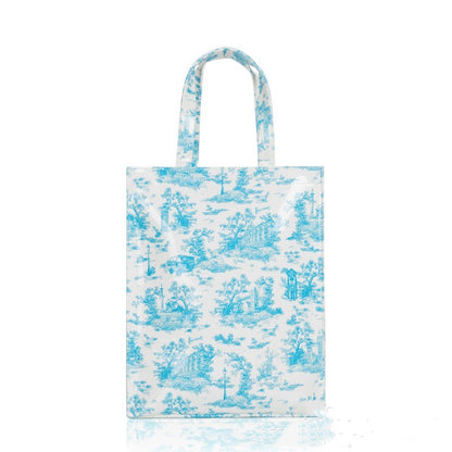 Simple Printed PVC Tote Bag Waterproof Large Capacity