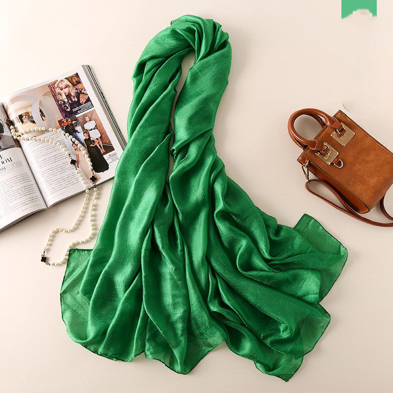 Fashion Beach Towel Sun Protection Shawl Silk Scarf Women