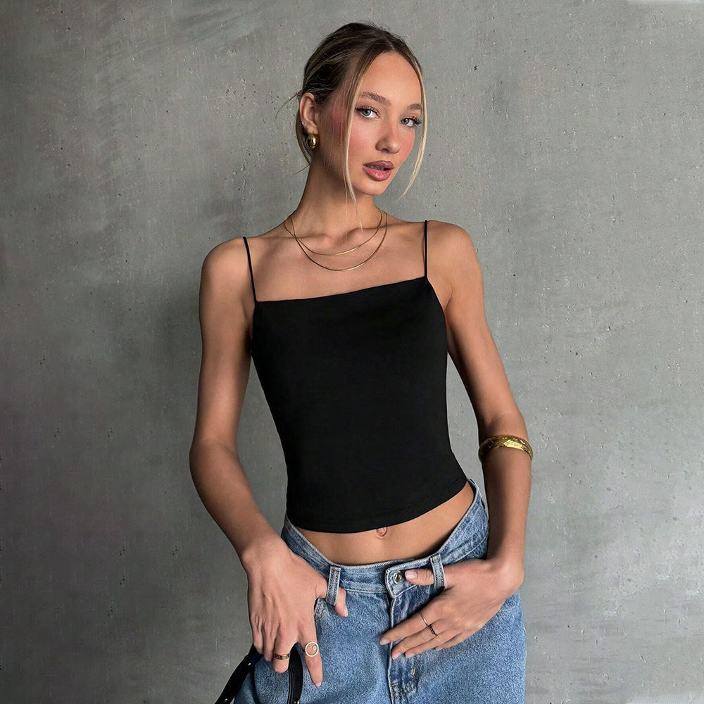 Sexy Backless Spaghetti Straps Vest
