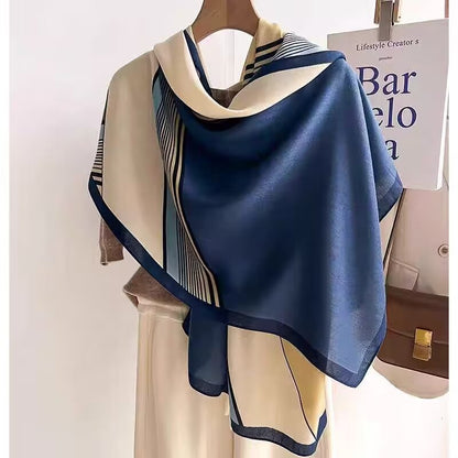 Cotton And Linen Scarf Thin And Silky Shawl Travel Sun-proof Beach Towel For Women