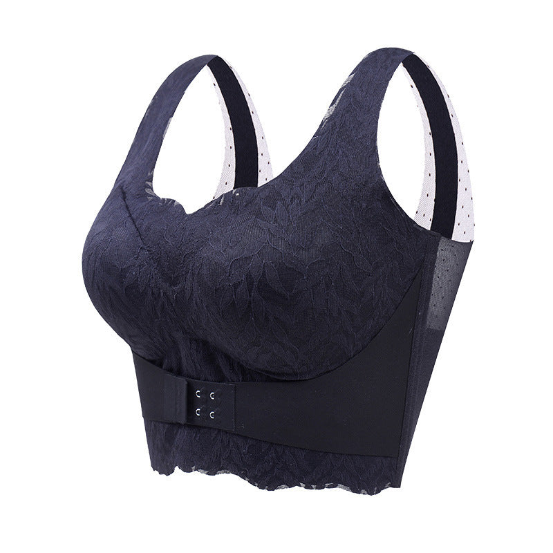 Gathered Without Trace Front Closure Underwired Bra
