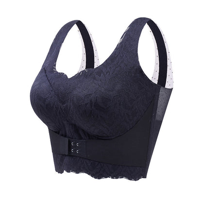 Gathered Without Trace Front Closure Underwired Bra