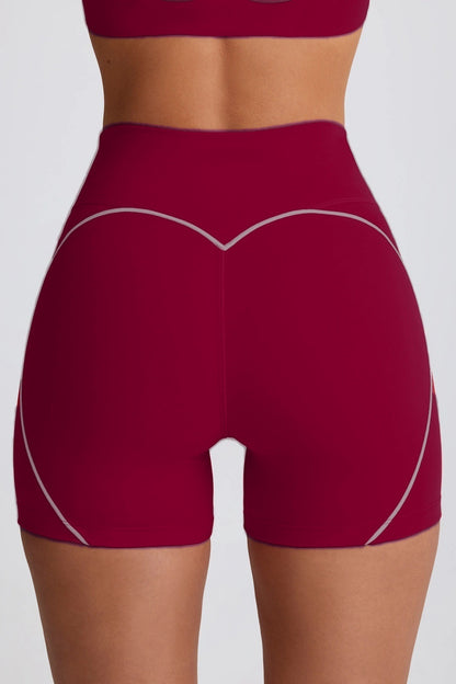 Peach Hip High Waist Running Training Shorts Hip Lifting Nude Feel
