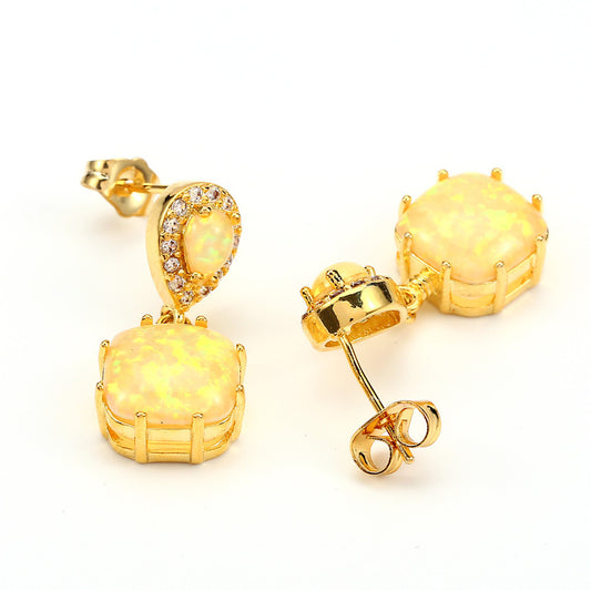 Light Luxury Gold Water Drop Earrings