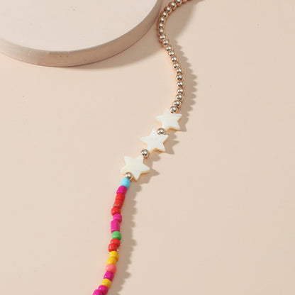 Creative Rice Beads Star Bracelet Bohemian National Style Anklet