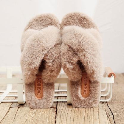 Cotton Slippers Female Cute Net Red Ins