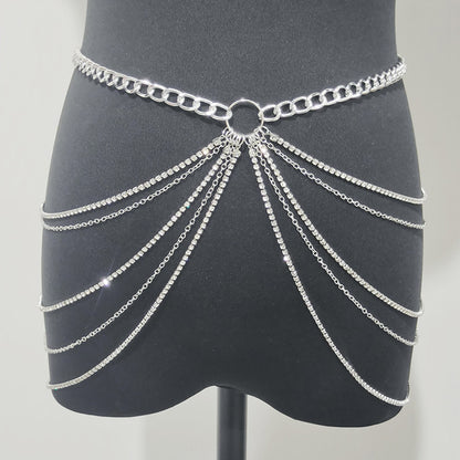 Fashion Geometry Pattern Waist Chain Women's Metal