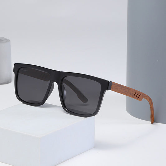 Summer New TR Polarized Wood Grain Sunglasses