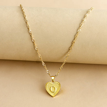 26 English Initial Letter Pendant Necklaces For Women