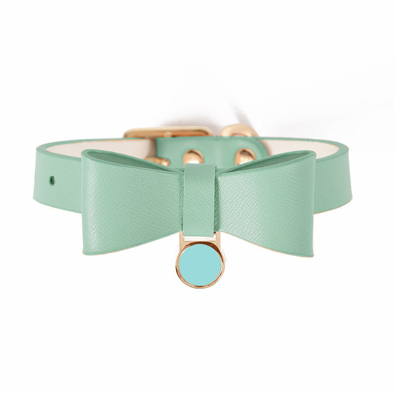 Luxury Leather Pet Cat Collar