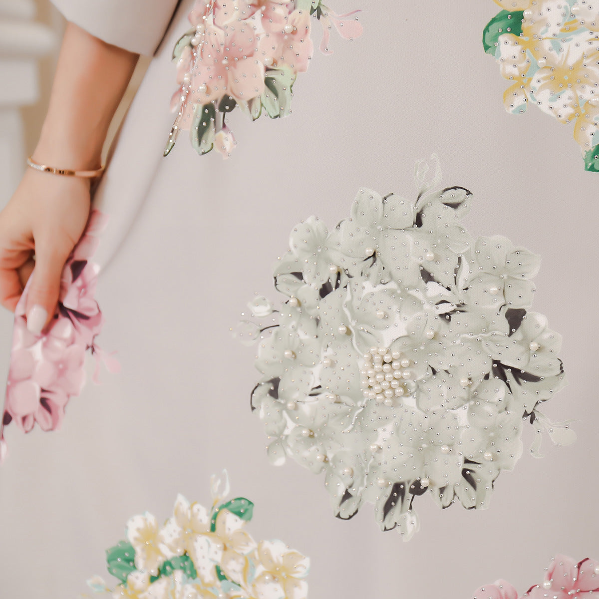 DUBAI Turkish Muslim Middle East Women's Beaded Gown