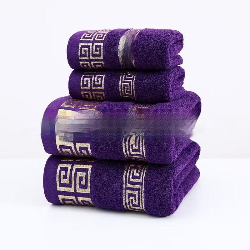 Wide Satin Jacquard Beach Cotton Bath Towel