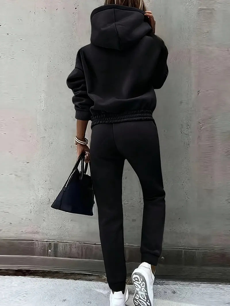 Ladies' Solid-color Long-sleeved Suit