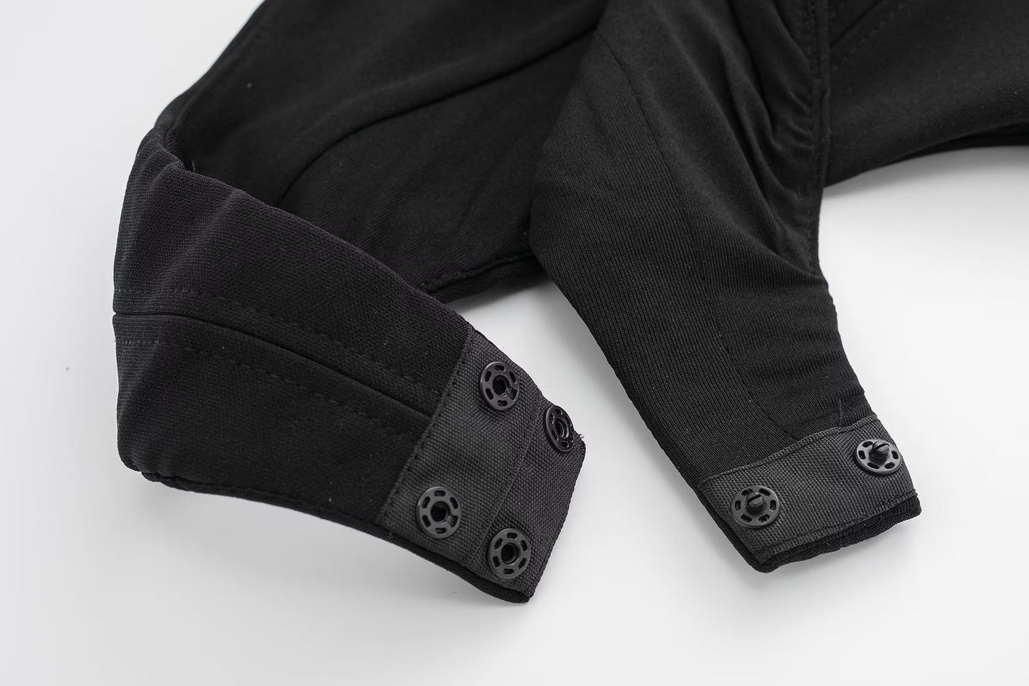 Black Heart Shape Collar Off-the-shoulder Design Jumpsuit