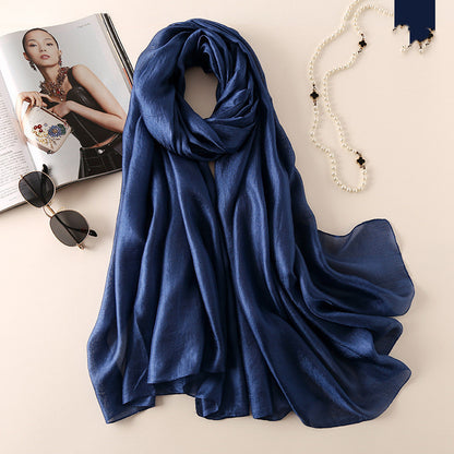 Fashion Beach Towel Sun Protection Shawl Silk Scarf Women